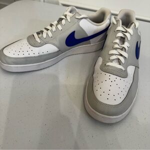 Nike Court Vision Low Sneakers Men’s Size 13 White Blue gray